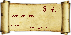 Bastien Adolf névjegykártya